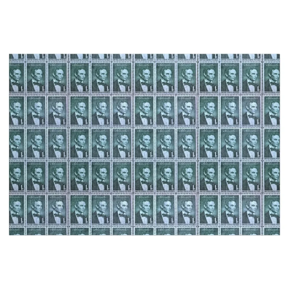 Линкольн президент Эбе 1959 винтажная пазл с почтовыми штампами на заказ подарок