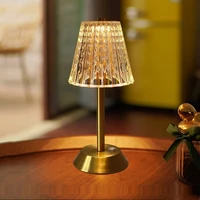 led crystal table lamp romantic atmosphere light touch dimming night light usb eye protection reading light bedroom lights