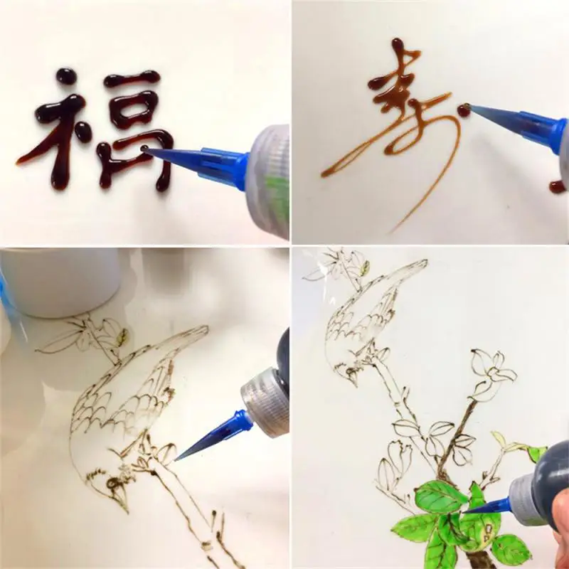 Новые бутылки для рисования вареньем с 7 насадками декор торта выпечка