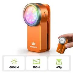 

Wurkkos HD03 мини-фонарь USB-C 680 Лм