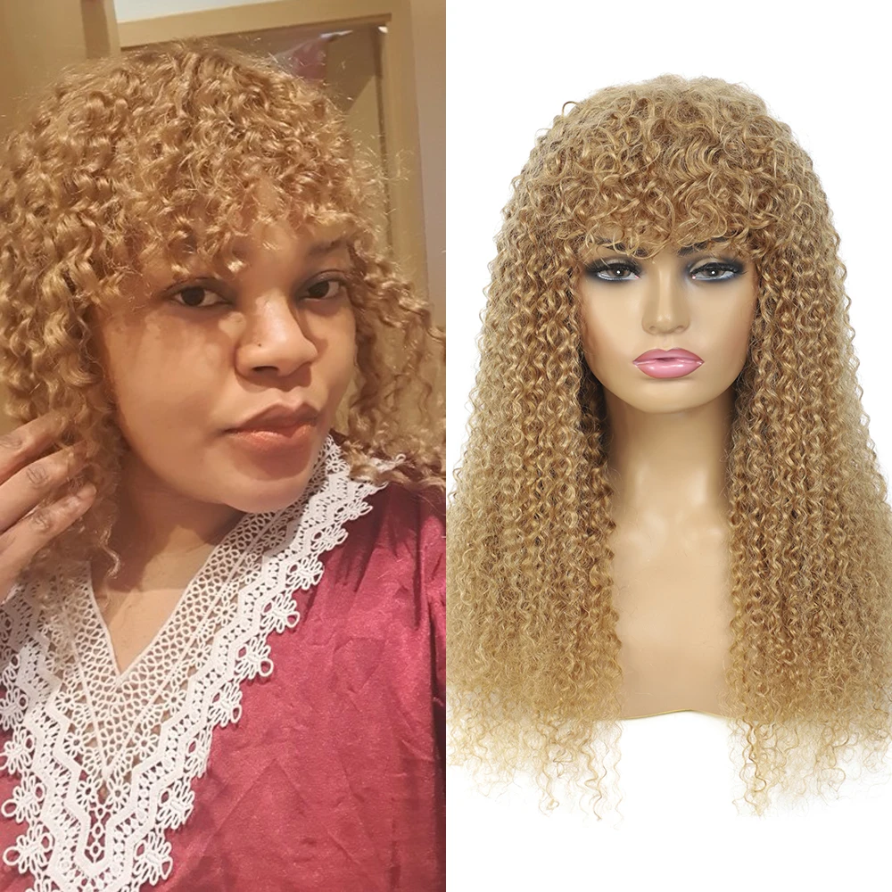 blonde wig curls