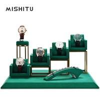 mishitu watch stand jewelry storage display green display stand set display stand jewelry storage props
