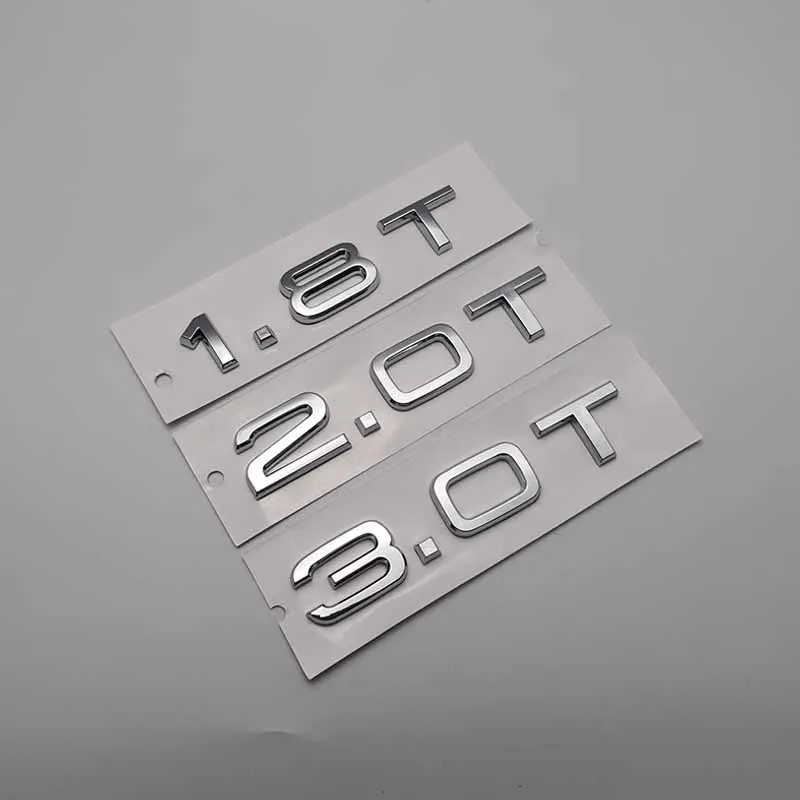 1 шт. 8 т 2 0 3 V6T V8T V10 ABS логотип автомобиля наклейка на багажник задняя дверь эмблема