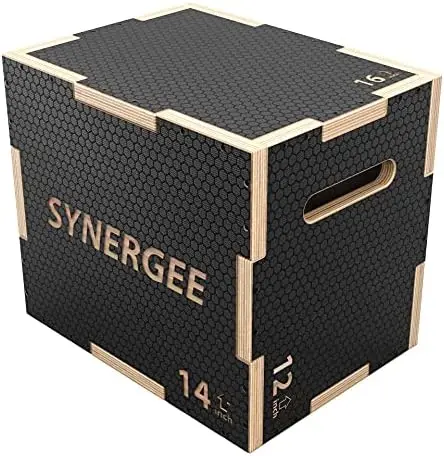 

3 in 1 Non-Slip Plyometric Box for Jump Training and Conditioning. Wooden Plyo and Soft Plyo Box All in One Jump Trainer. Sizes