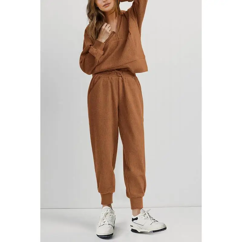 Женский спортивный костюм с длинным рукавом на молнии