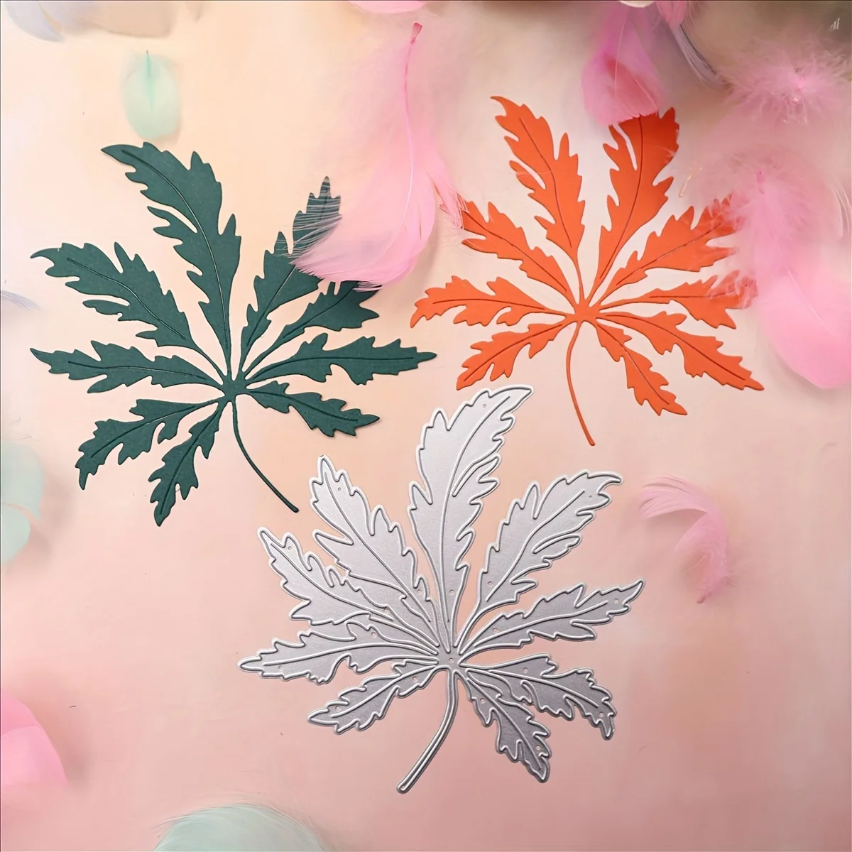 Закладки с кленовым листом бирка для скрапбукинга высечки трафарет сделай сам