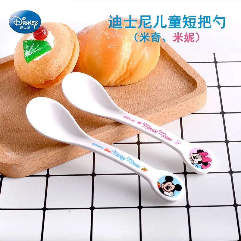 

Disney Children'S Cutlery Short Spoon Mickey Mickey Feeding Cartoon Training Baby Spoon Cutlery