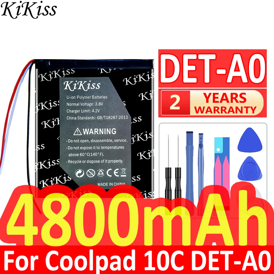 

KiKiss Powerful Battery DETA0 4800mAh for Coolpad 10C 10 C DET-A0 Batteries