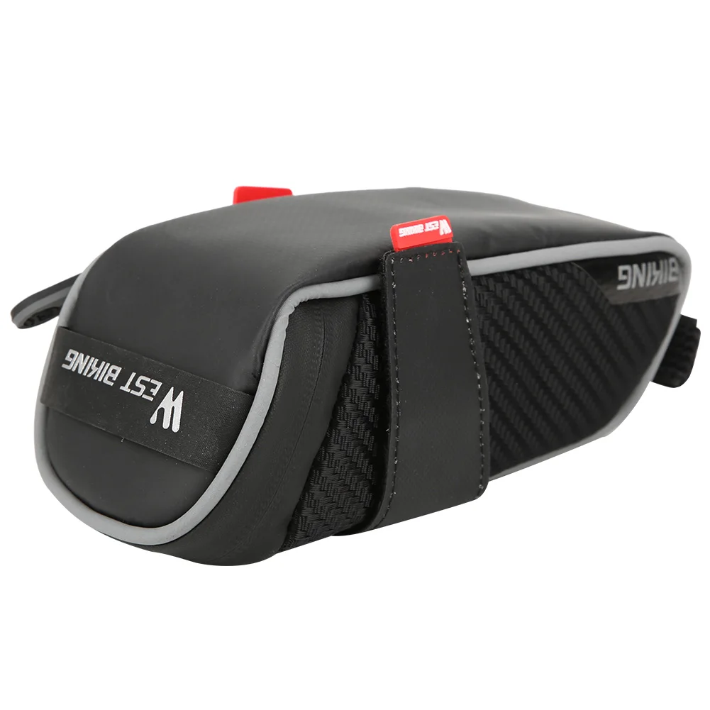 

Portable PU Bicycle Saddle Bag Waterproof Large Capacity Tail Seat Pouch Cycling Equipment1 bicycle