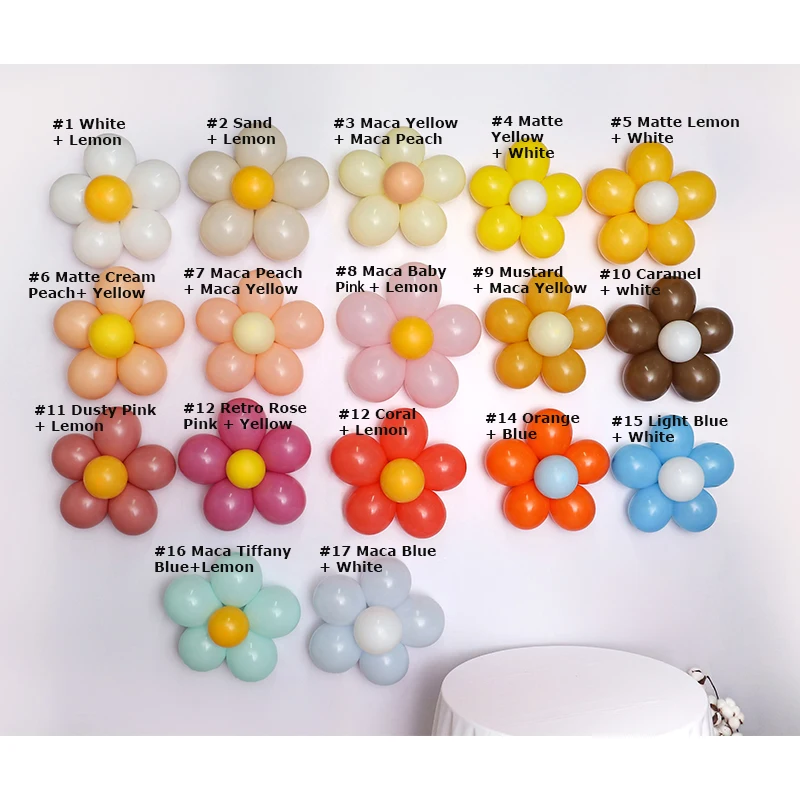 6/18 шт. лимонно-белые воздушные шары с ромашками в стиле бохо свадебный душ два