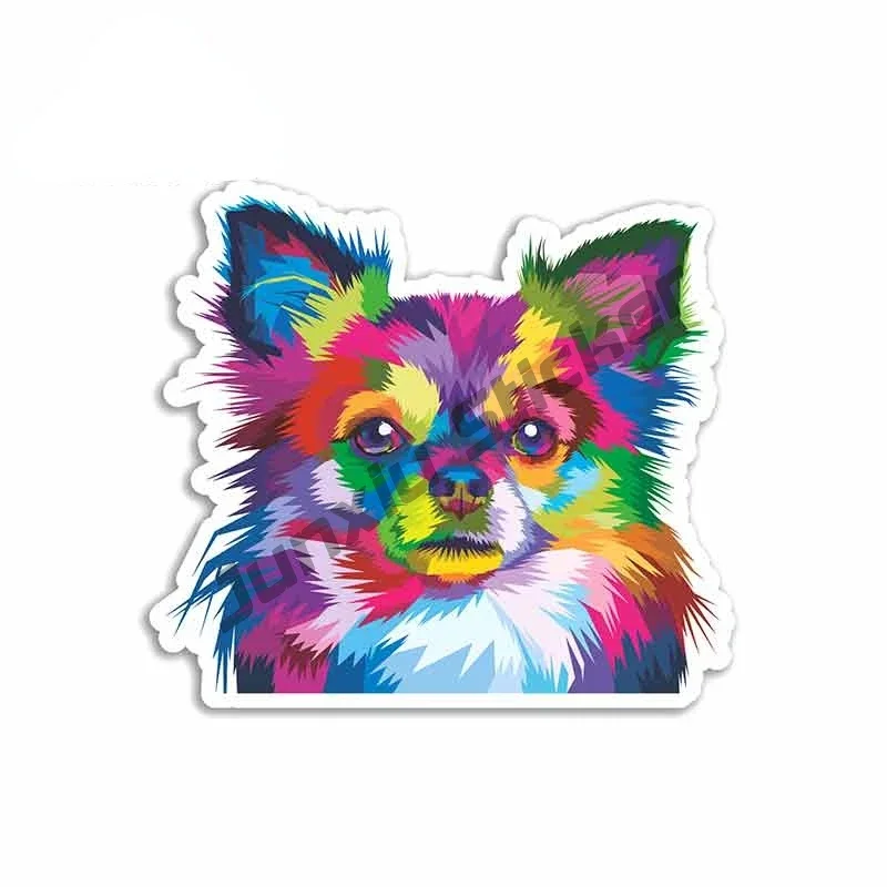 

Чихуахуа автомобильные наклейки с собаками 3D графика Аниме Комикс знак виниловые наклейки JDM водонепроницаемый RV VAN Fine Animal автомобильные аксессуары KK13cm