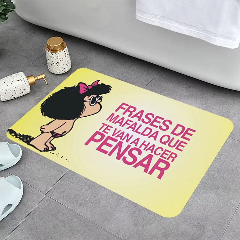 

40x60cm Rugs Mafalda Kitchen Carpet Welcome Mat Entrance Door Mats Home Rugs Bath Floor Doormat Bathroom Living Room Doormats