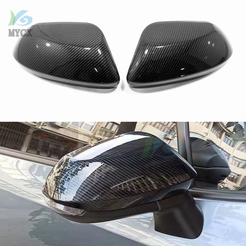 

ABS Chrome/Carbon fibre For Toyota Sienta 2022 2023 accessories Side Door Rear View Mirror decoration Cover Trim Garnish 2pcs