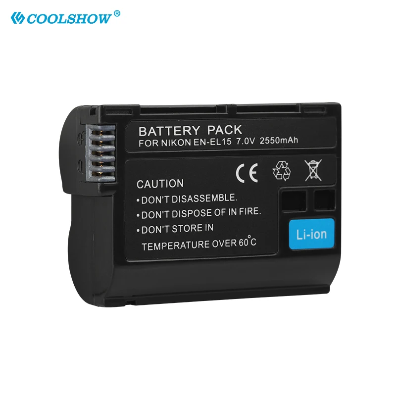 EN-EL15 Battery 2550mah for Nikon DSLR D600 D610 D7000 D7100 D7200 D800 D800E D810 D81 EN EL15 ENEL15 Batteries Charger |