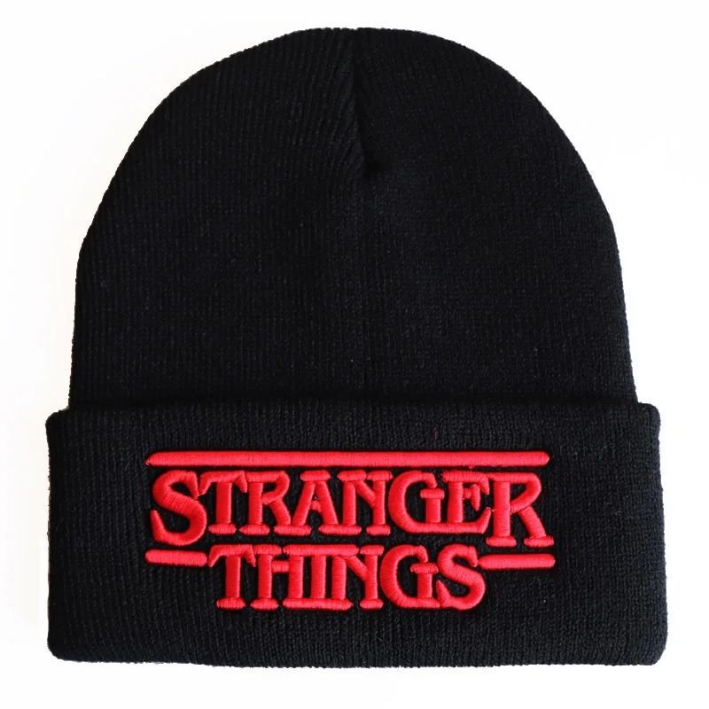 

Strange Story Wool Hat Cover Cap Stringer Thoughts Letter Three-dimensional Embroidery Knitted Hat Winter น่ารัก สวยงาม