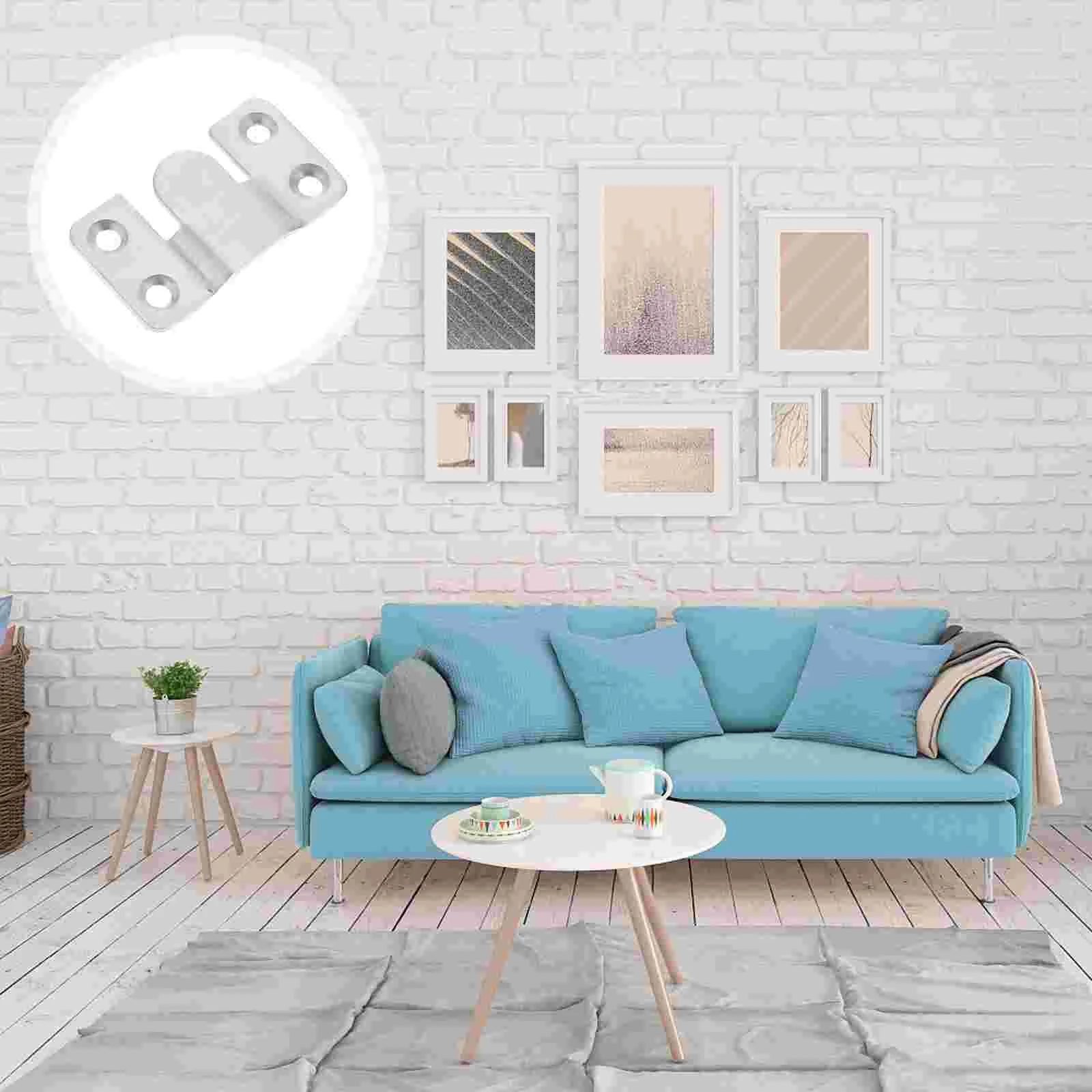 

Frame Metal Photo Brackets Bracket Hook Corner Mount Wall Decorative Flush Angle Joint Brace Connector Furniture Interlocking
