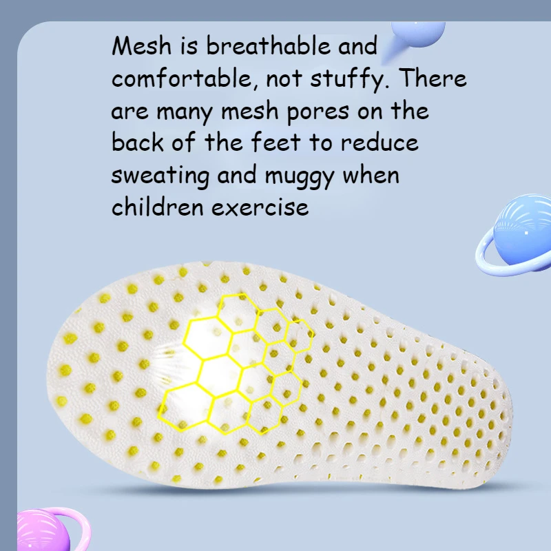  Children's Insole Children Can Cut Baby Girls' Sports Shoes Insole Women's Sweat Sucking Breathable Soft Shoe Pad Insoles