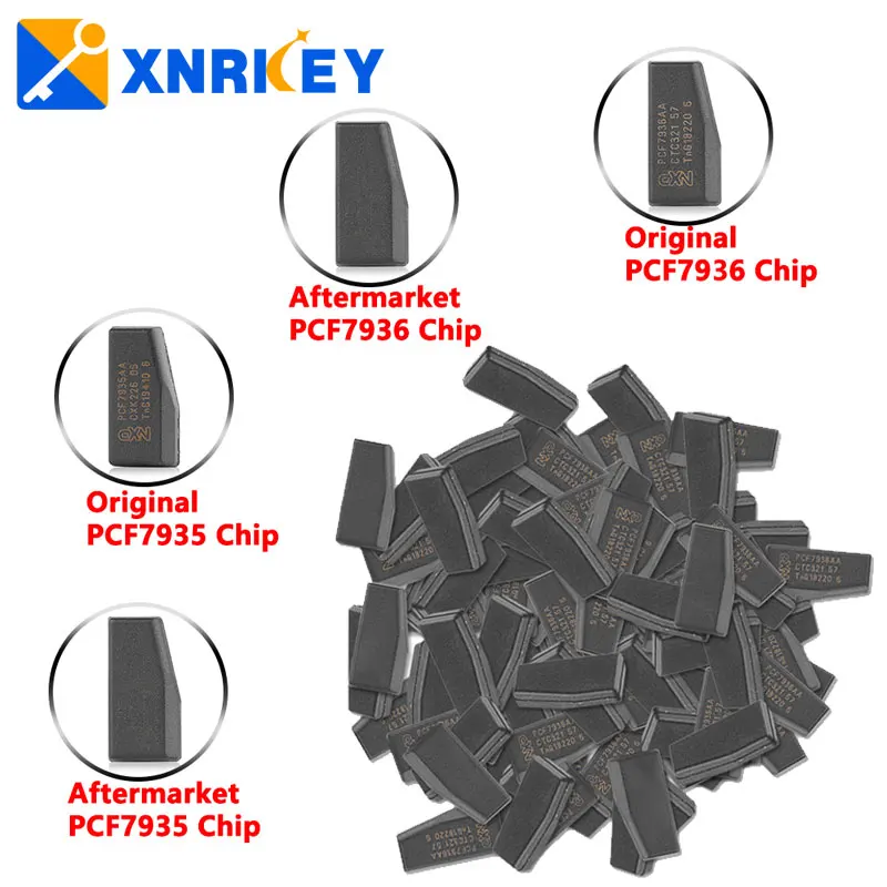 

XNRKEY Original/Aftermarket PCF7935 PCF7936 Transponder Chip for Remote Car Key Blank Chip