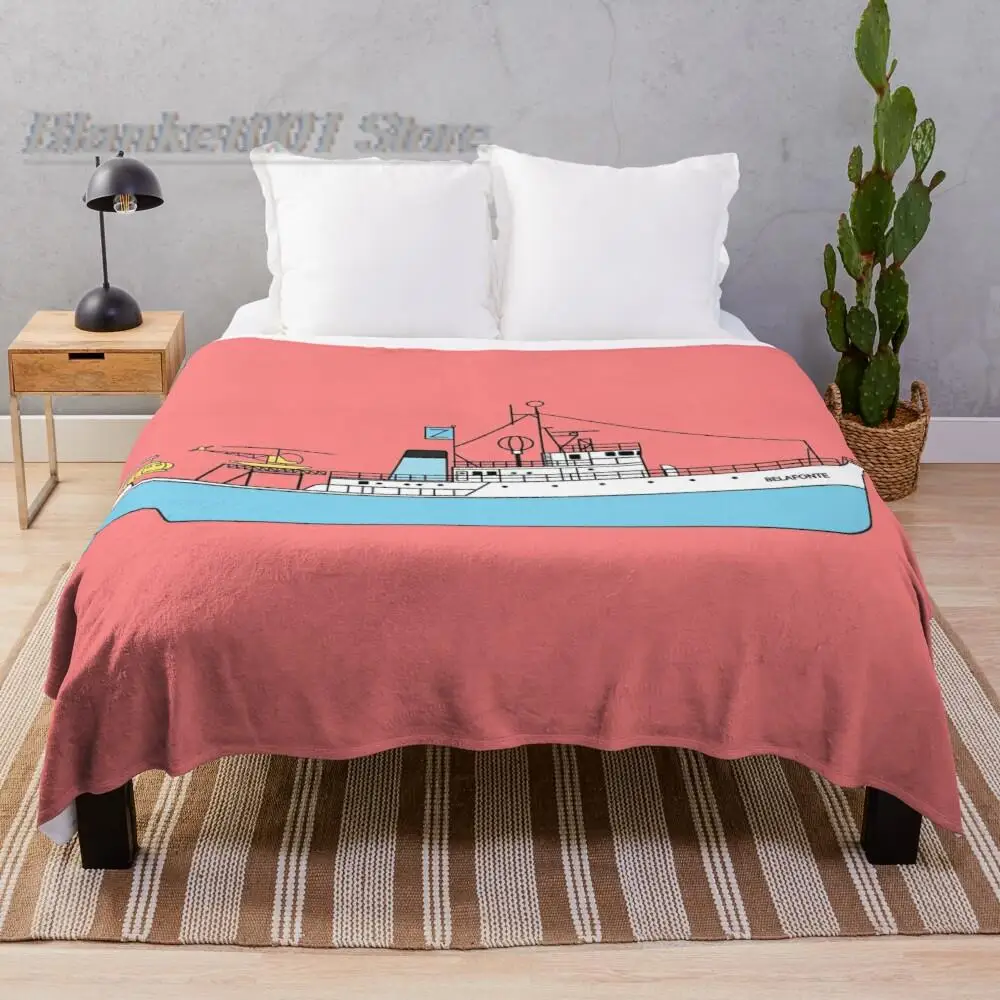 

Fuzzy Blanket Squishmallow Bohemian Fleece Blanket Wearable Blanket Zip Life Aquatic Throw Blanket