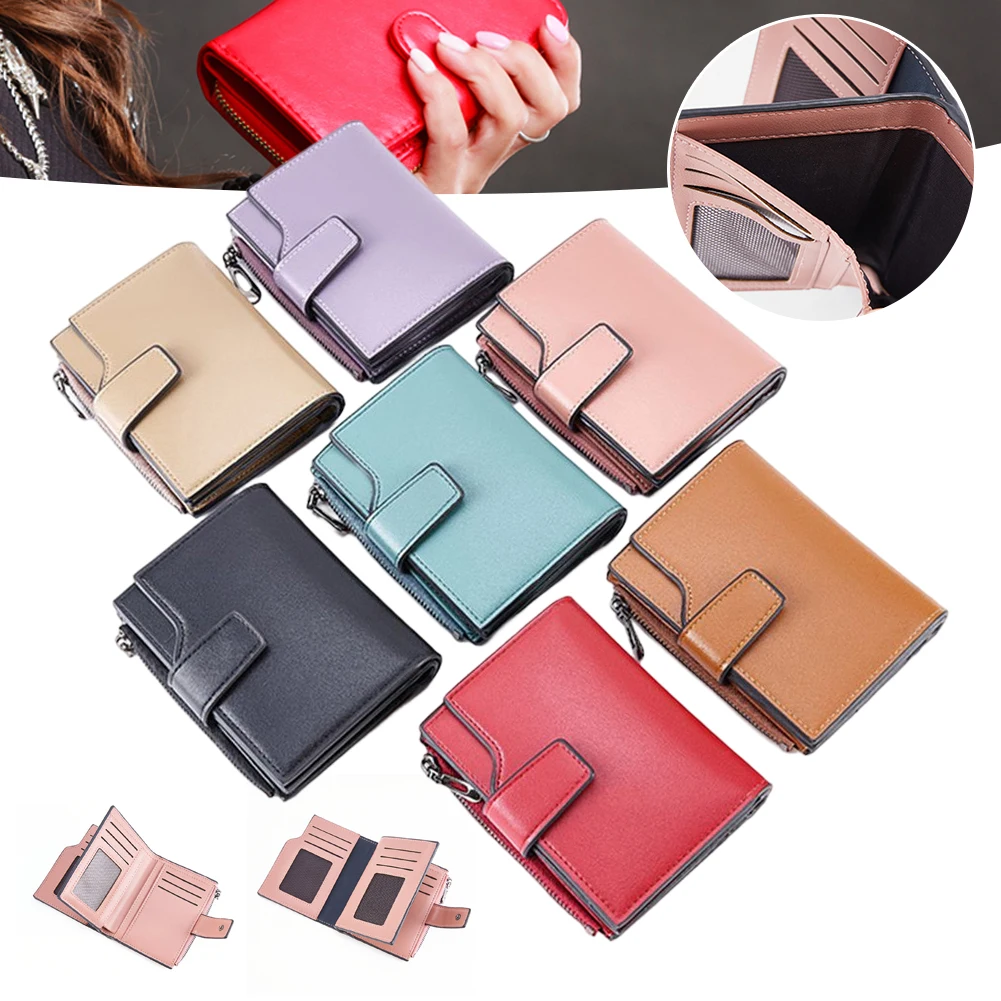 

キーケース Women Short Wallets Zippered Small Clutches Bag Minimalist Perfect Gift For Women Girls Korean Style Of Fashion Handbags