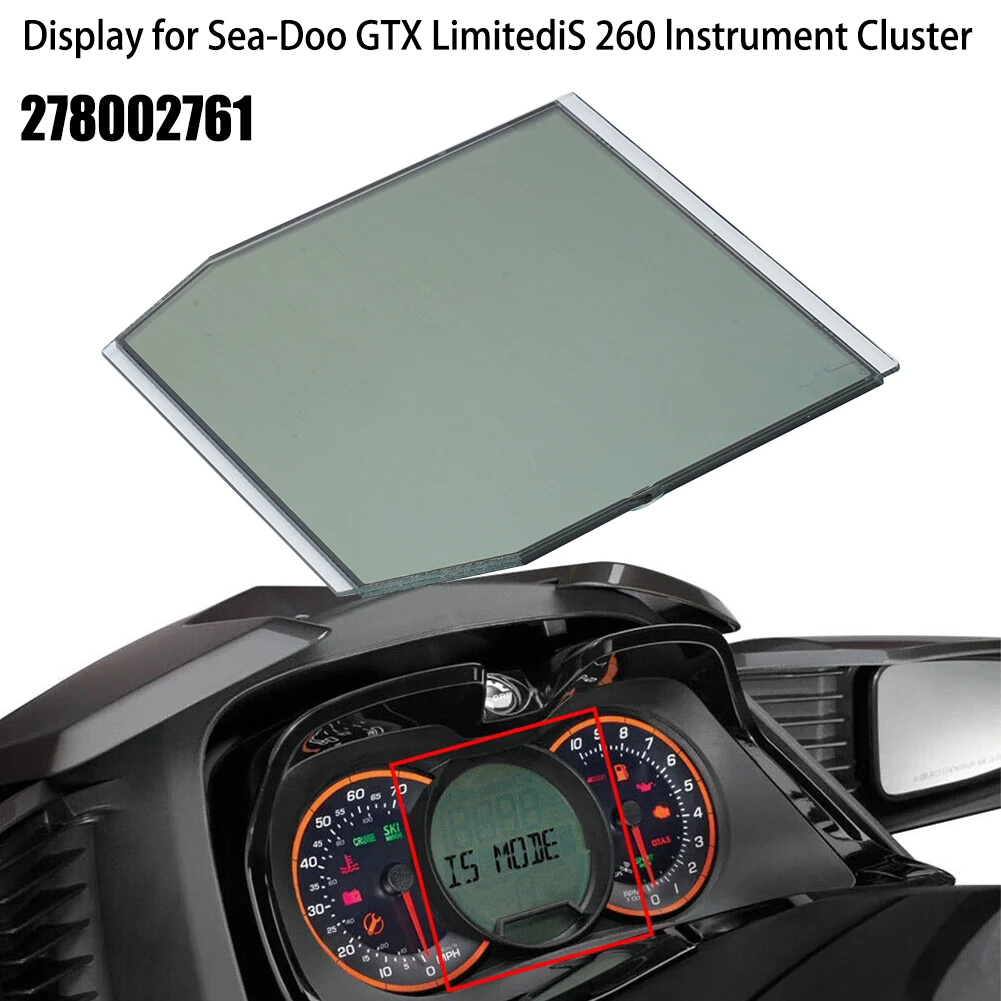 1pc LCD Gauge Instrument Cluster For Sea-Doo GTX RXT 2009-2012 278002761 Multifunction Digital LCD Display Pixel Repair Glass