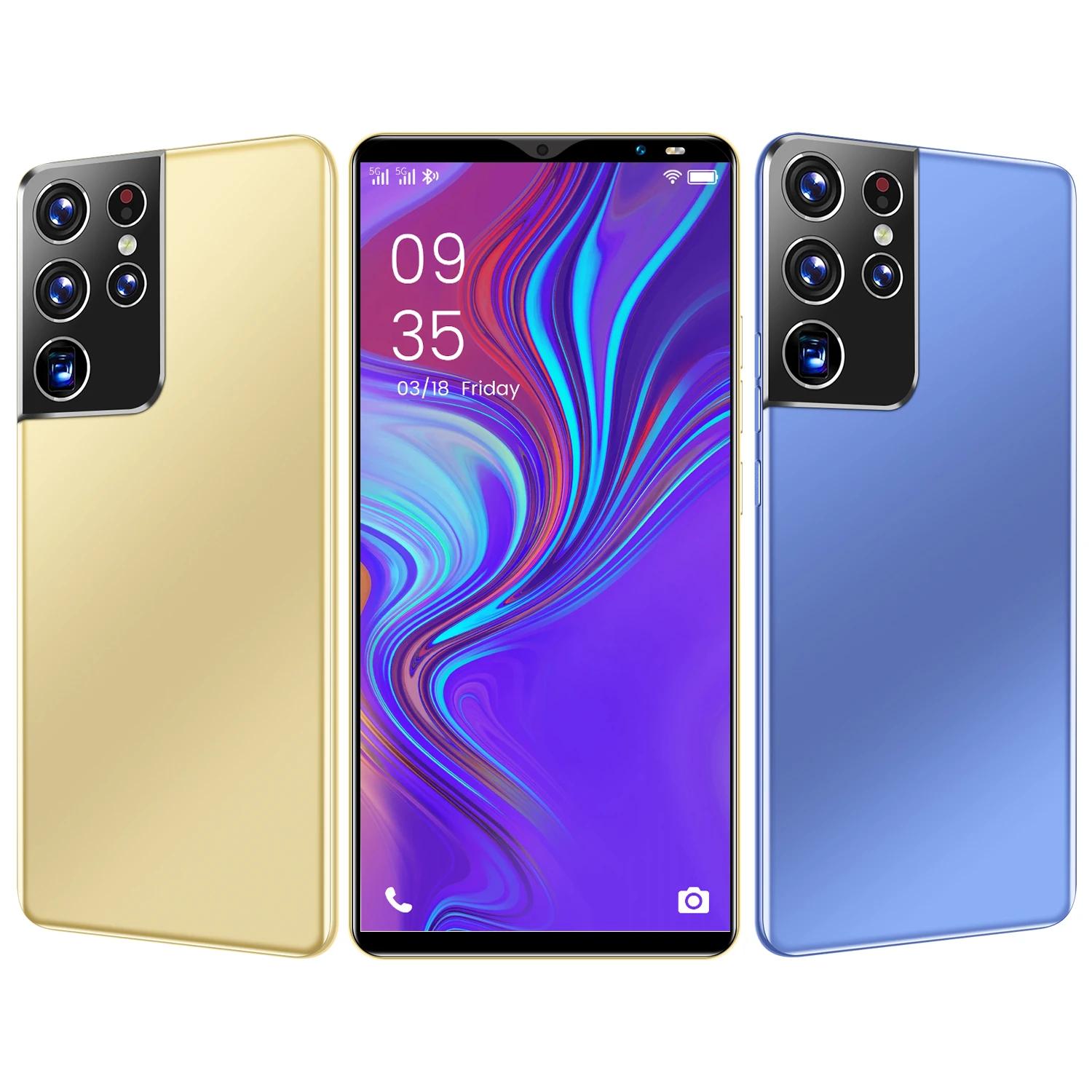 Смартфон S21 Ultra самый дешевый 5 8 дюймовый полноэкранный смартфон 3G WCDMA Android 4 512 МБ