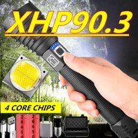 90000lm xhp90 3 most powerful led flashlight torch usb rechargeable tactical flashlights 18650 or 26650 hand lamp dropshipping