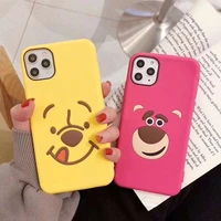 bandai winnie the pooh cartoon phone cases for iphone 12 11 pro max mini xr xs max 8 x 7 2022 lady girl soft silicone cover gift