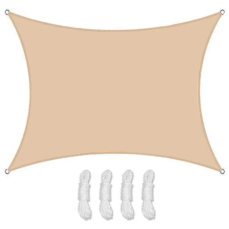 

Sun Sails For Patios Rectangle Waterproof UV Protection Outdoor Sail Waterproof Sun Shades For Patios 118x157 Inch Sails Back