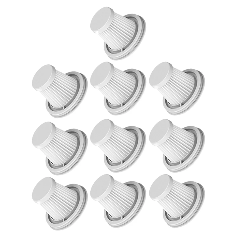 

TOP!-10 Pack HEPA Filter For Xiaomi Mijia SSXCQ01XY Handy Vacuum Cleaner Home Car Mini Wireless Washable Filter Spare Parts
