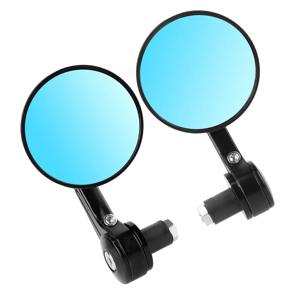 

Motorbike Aaccessories 7/8" Round Bar End Rear Mirrors Motorbike Scooters Rearview Mirror Moto Side View Mirrors For Cafe Racer