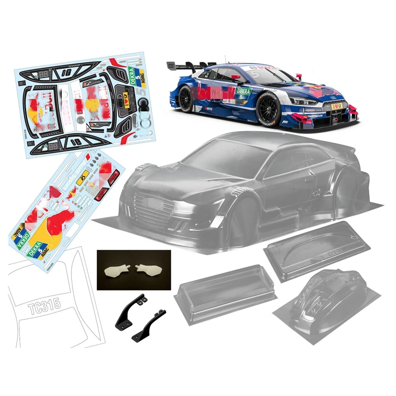 

1/10 A5 DTM КУЗОВ 190 мм с задним крылом красочные наклейки для дороги 1/10 Rc Дрифт модель автомобиля 260 мм Колесная база
