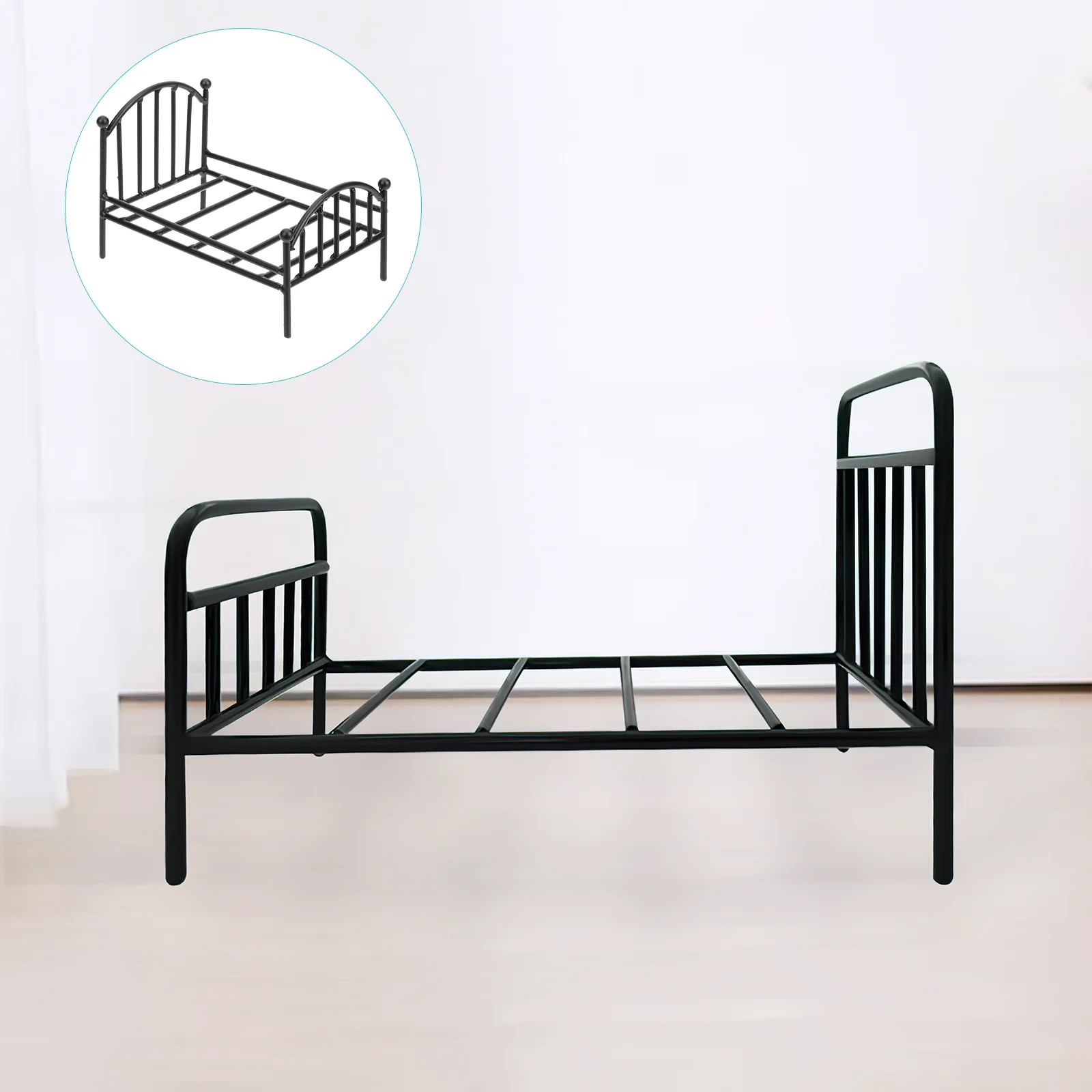 

Miniaturebedroombed Furniture Tiny House Stand Potted Accessories12 Bathroom Iron Metal Model Scene Accessory Decoration Holder