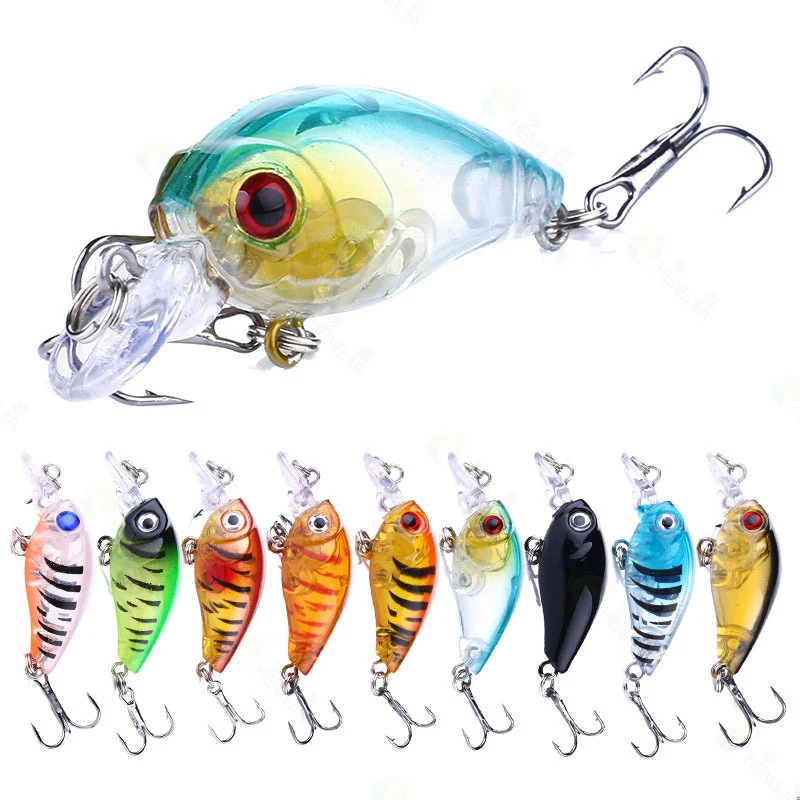 

9Pcs Luya Crankbaits 4.5cm 4g Fishing Lure Artificial Bait for Minnow Wobbler Bass Swimbait Sea Fishing Fishing Accessories