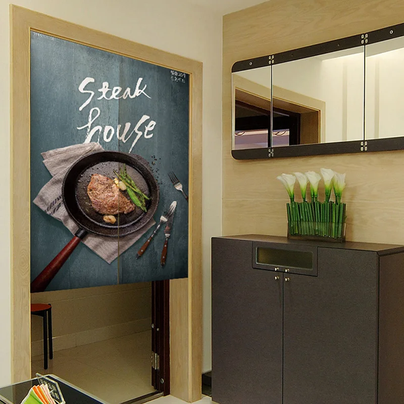 Настенный гобелен в корейском стиле дверная занавеска ткань для стейка ресторан