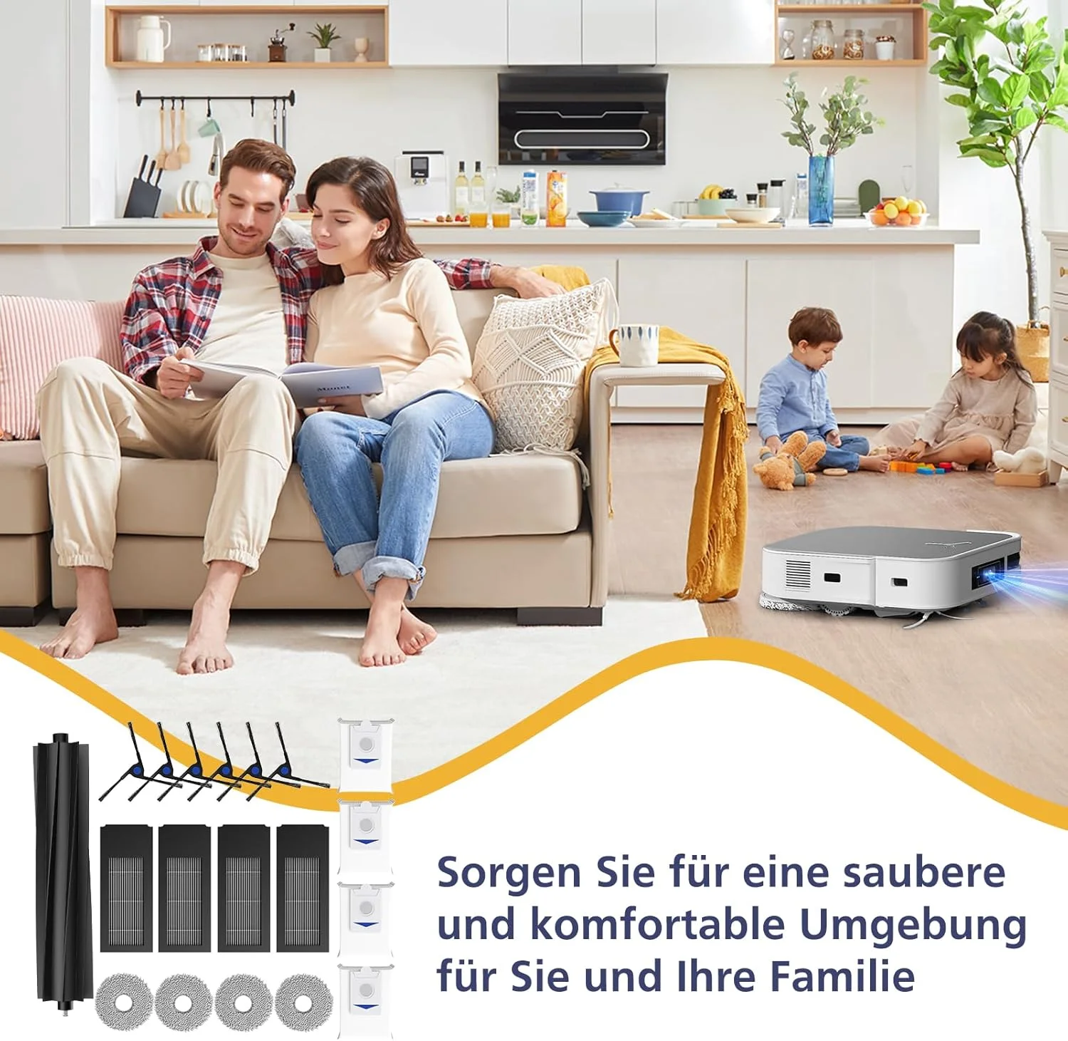 Фото Для Ecovacs Deebot X2 Omni X2Pro X2 Робот-пылесос Аксессуары Ролик Боковая щетка Основный фильтр Hepa Детали пылесборника №4