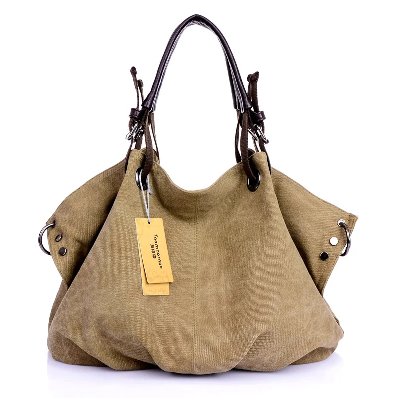 

Shoulder Bag Canvas Large Capacity Handbags for Women Stylish Evening Purse