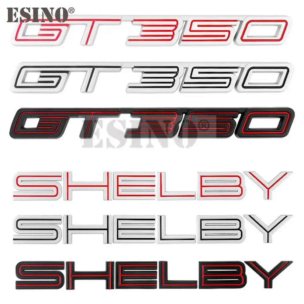 

Car Styling Shelby GT350 3D Metal Zinc Alloy Car Badge Body Rear Trunk Adhesive Emblem for Ford Mustang Shelby GT350