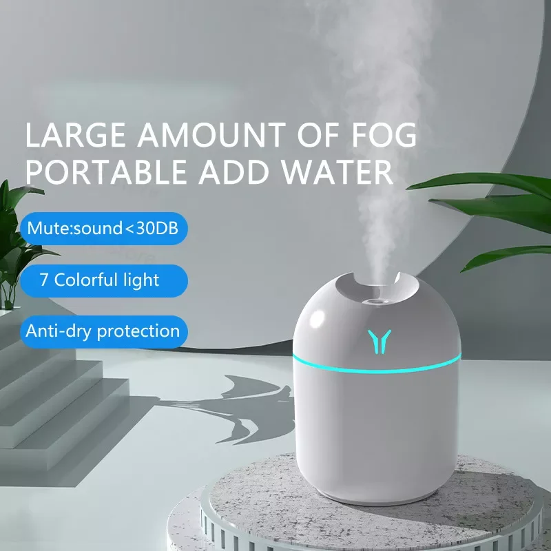 

Ultrasonic Air Humidifier Aroma Essential Oil For Home Car USB Fogger with LED Night Lamp Mist Maker Diffuser
