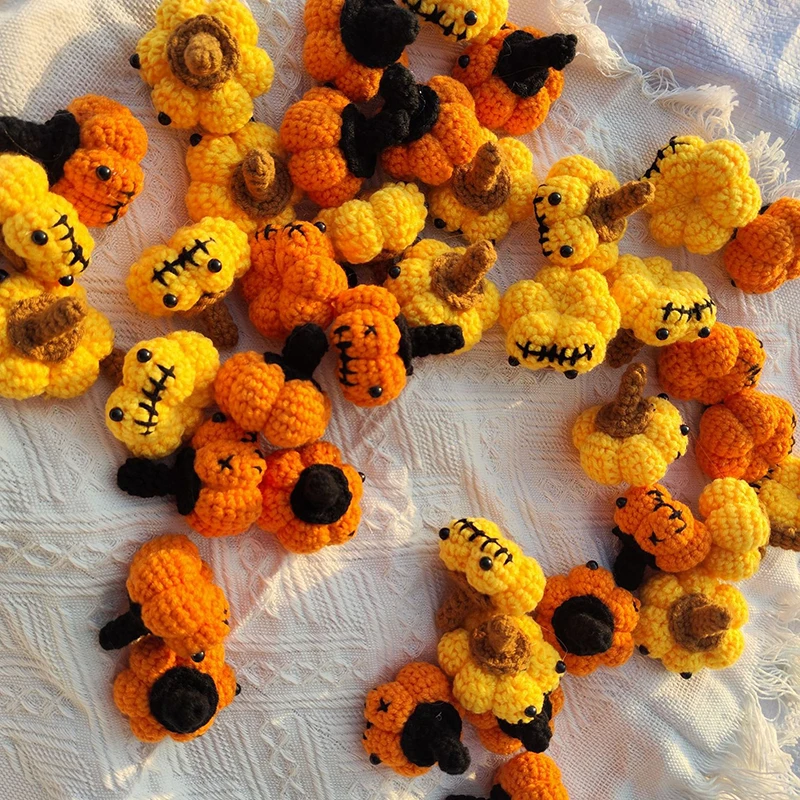 2 шт. шерстяной вязаный кулон в виде тыквы на Хэллоуин ручной работы Монстр