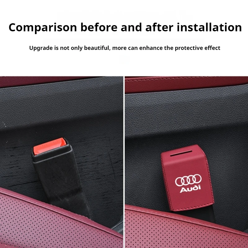 Защитная розетка для ремня безопасности автомобиля Audi A3 Q5 Q3 Q4 A5 A6 A7 A8 A4 B8 B7 C7 RS3 RS4 RS5
