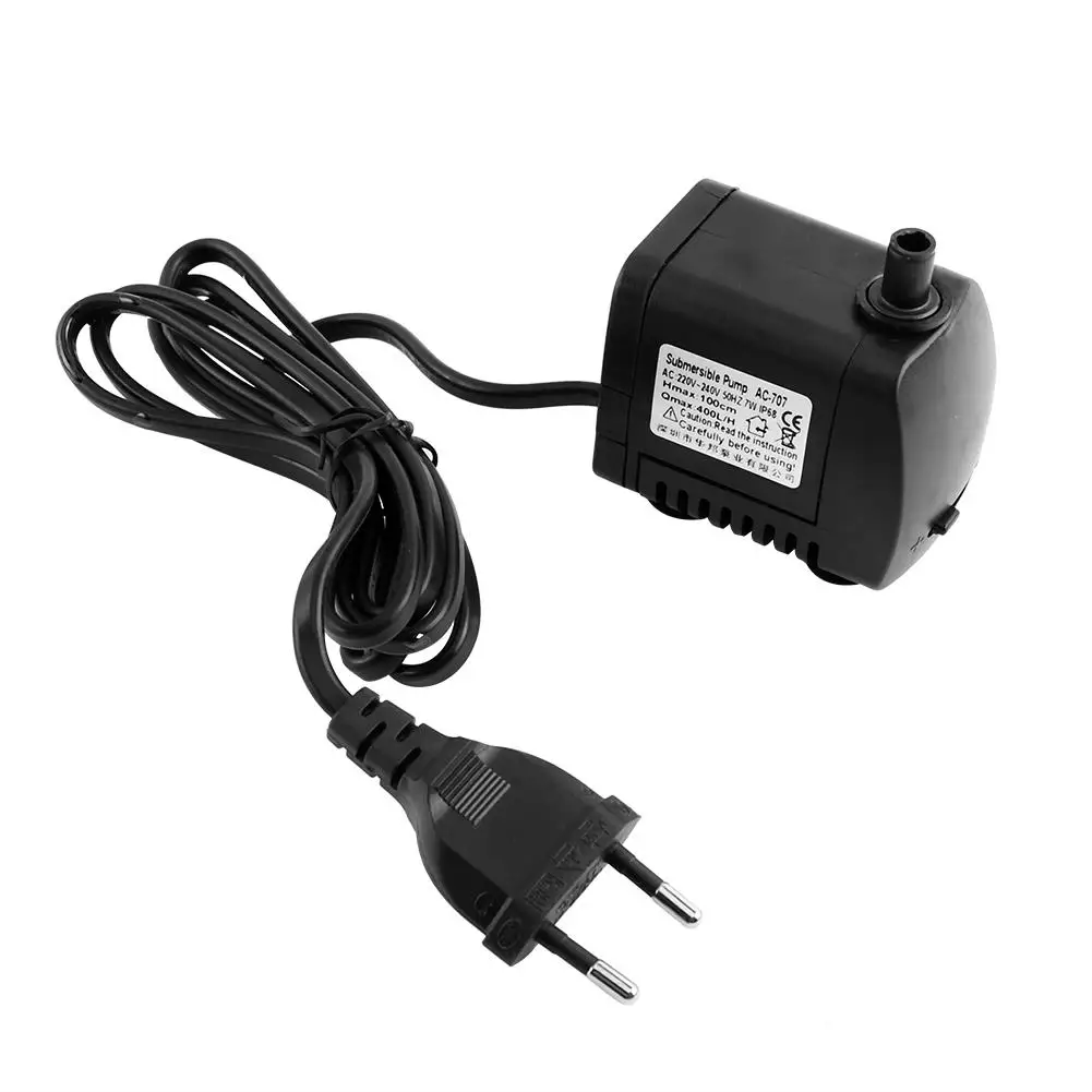 Погружной водяной насос для аквариума фонтана пруда 7 Вт ультра-тихие