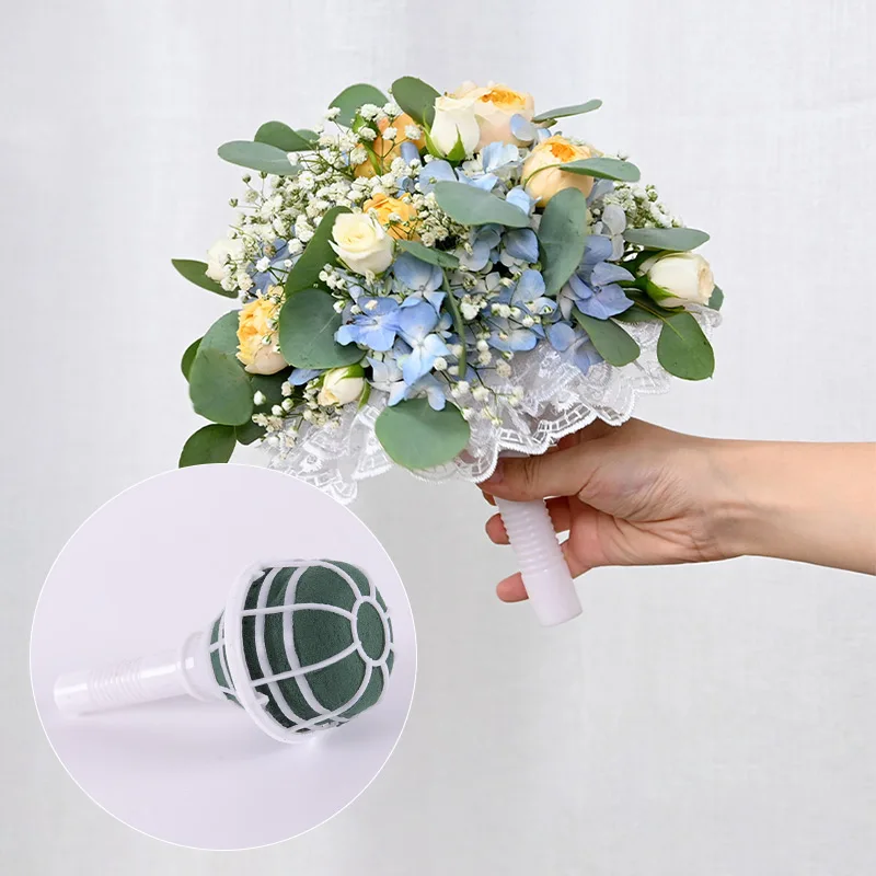 

DIY Bouquet Foam Handle Wedding Bridal Flower Decoration Floral Holder Floral Handle Base Party Decorations Flower Shop Supplies