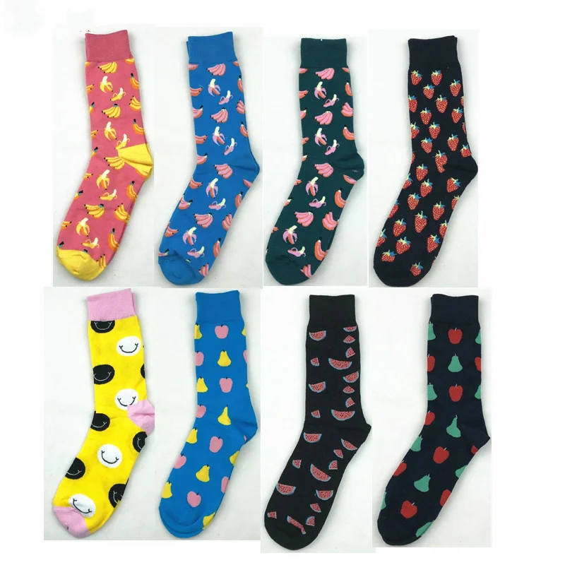 

Peonfly Lot Neutral Happy British Style Skateboard Hip Hop Funny Unisex Crew Socks Calcetines