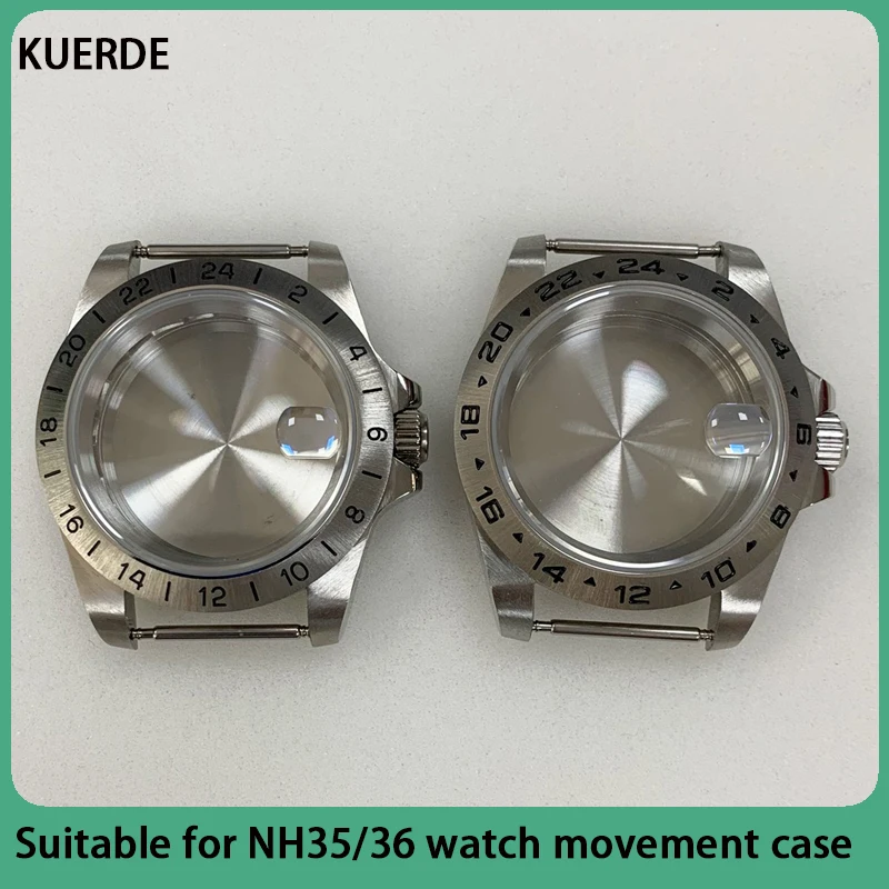 

Modified EXP39MM stainless steel case fat shell old water ghost sapphire magnifying glass suitable for NH35/36 movement