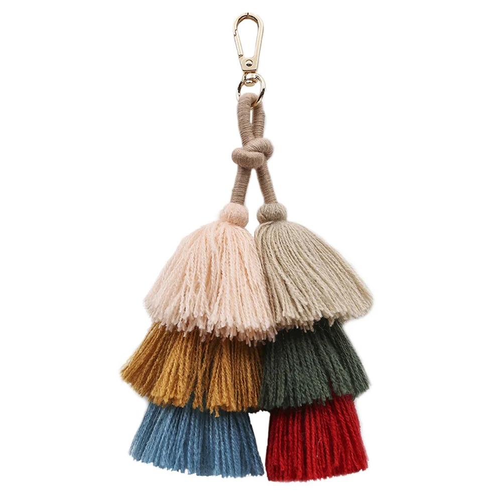 

Ornament Tote Purse Purse Charms Purse Key Chain Charms Car Metal Key Holder Woolen Thread Bag Charms Key Ring Men Accessories
