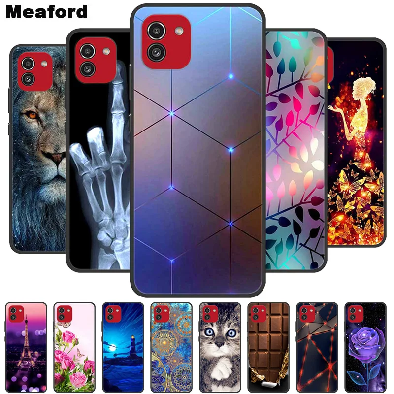 

For Coque Samsung A03 A04 Case Shockproof Soft silicone TPU Back Cover For Samsung Galaxy A03 A 04 Phone Cases A 03 Cute Cartoon