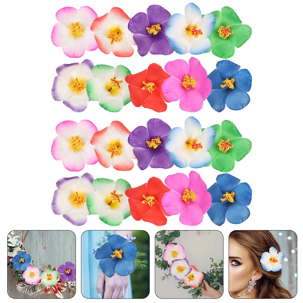 

20pcs Artificial Flowers Heads Delicate Mini Flower Heads Craft Making Flowers Heads
