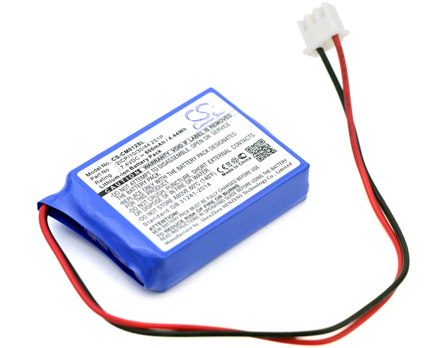 

CS 600mAh / 4.44Wh battery for Custom Battery Pack 2ICP/10/30/44 2S1P