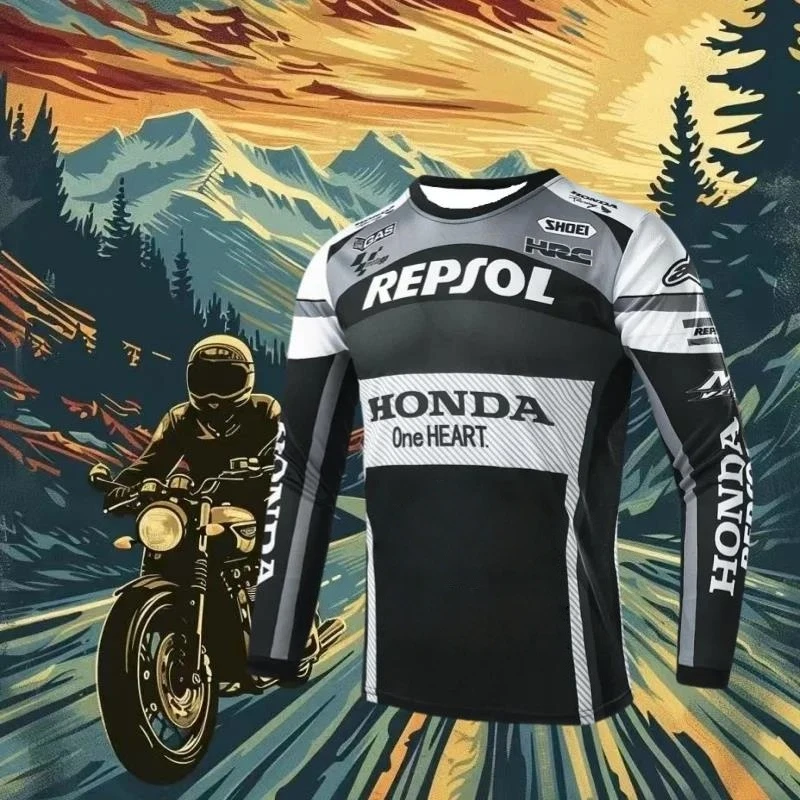 

НОВАЯ мотоциклетная футболка 2025 года, трикотаж для велоспорта, одежда для верховой езды, трикотажные изделия для гонок на велосипеде, мужская спортивная одежда, куртка для пары Mtb